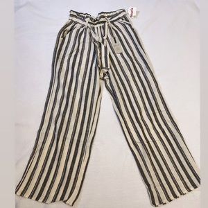 Striped flare pants